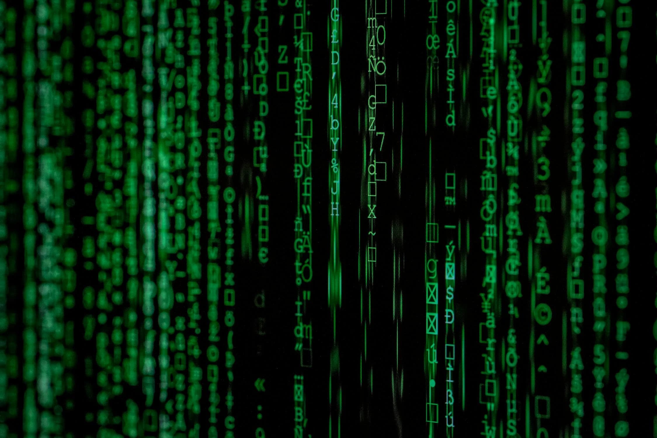 Binary digit background image